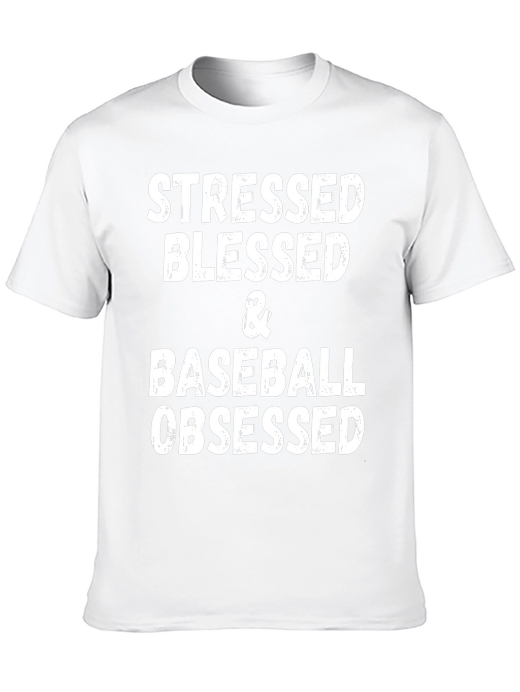 Stressed Blessed Baseball Obsessed Graphic Tee