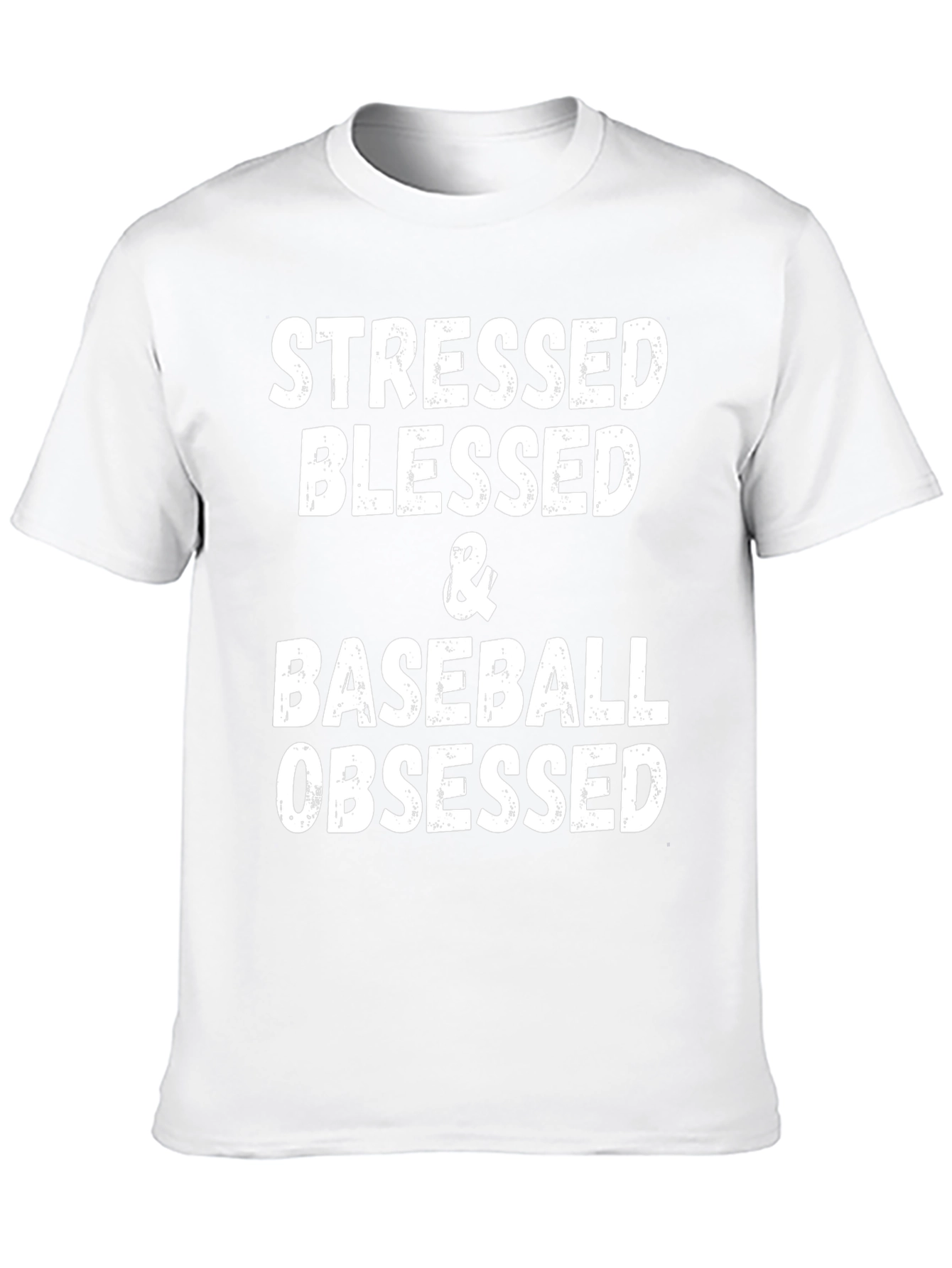 Stressed Blessed Baseball Obsessed Graphic Tee