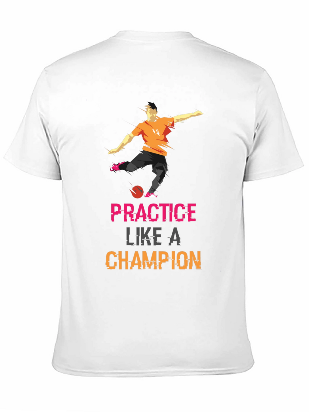 Practice Like A Champion Black Graphic Tee