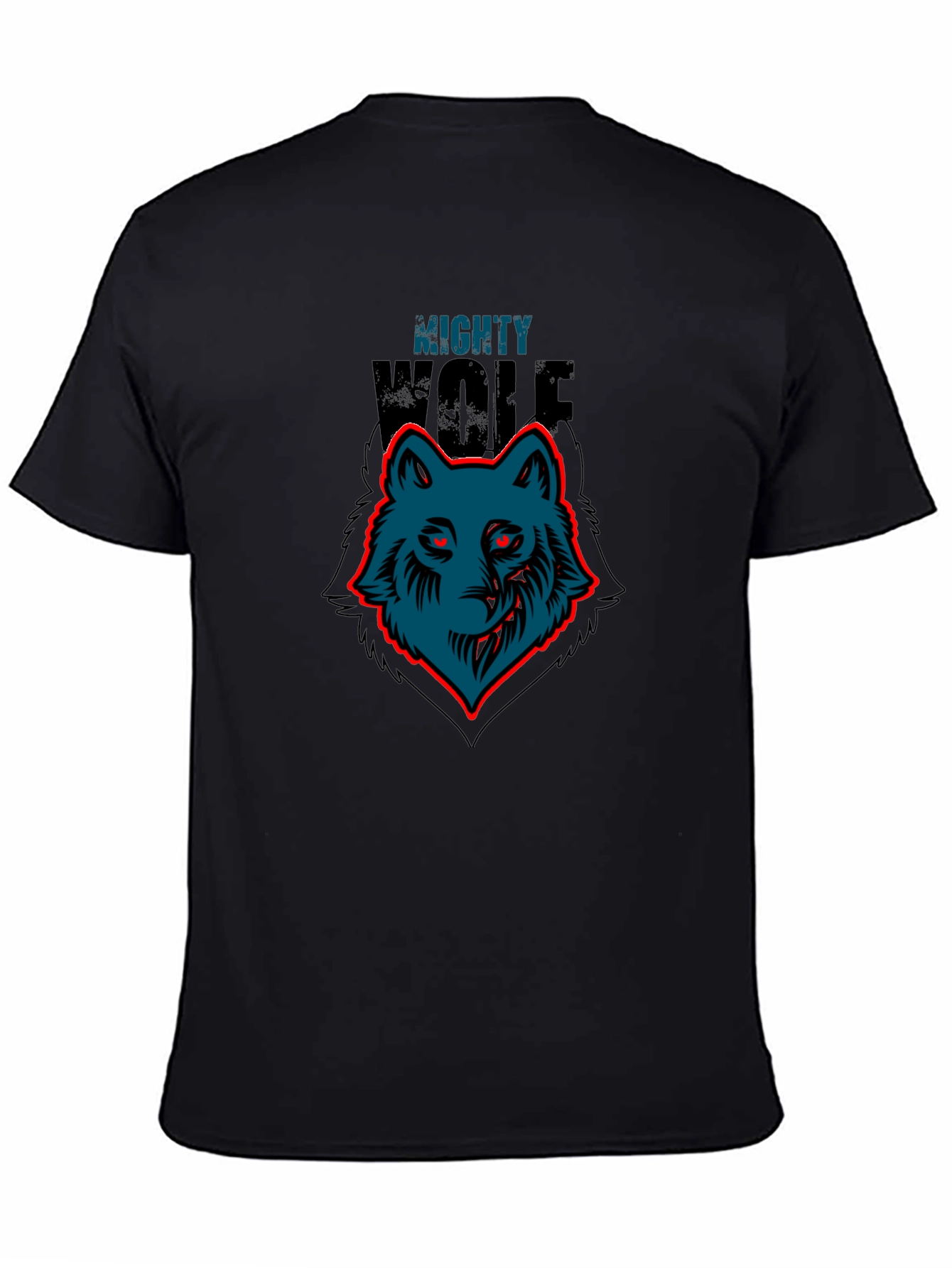 Mighty Wolf Graphic Tee - Black T-Shirt