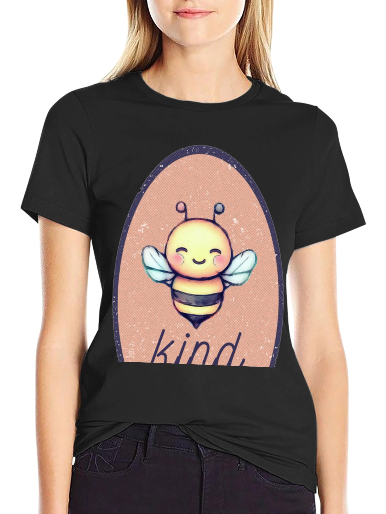 Bee Kind T-Shirt - Cute Cartoon Bee Design