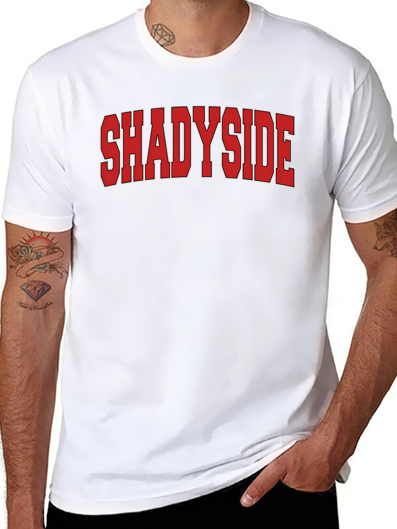 Shadyside Graphic T-Shirt - Black Crew Neck Tee