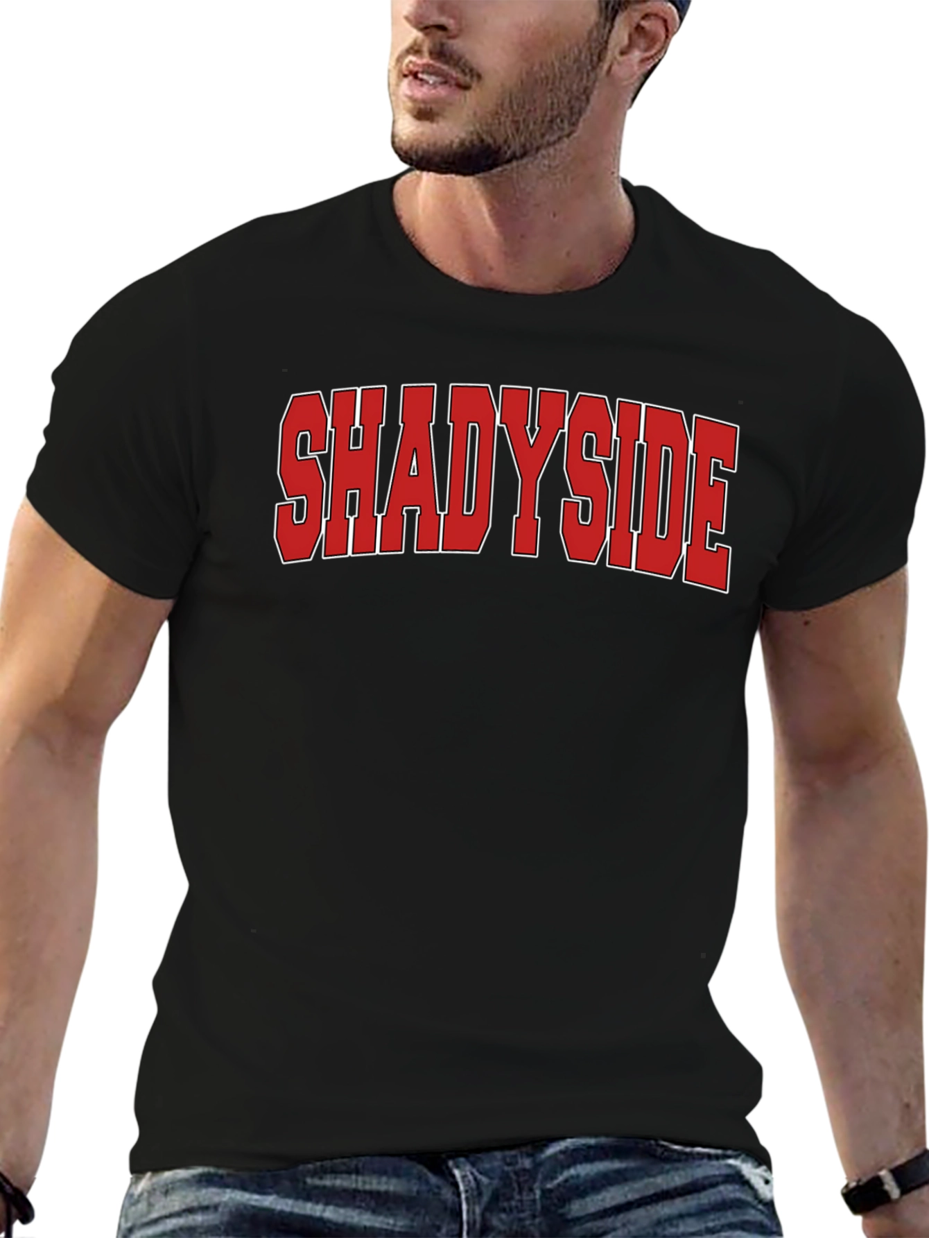 Shadyside Graphic T-Shirt - Black Crew Neck Tee