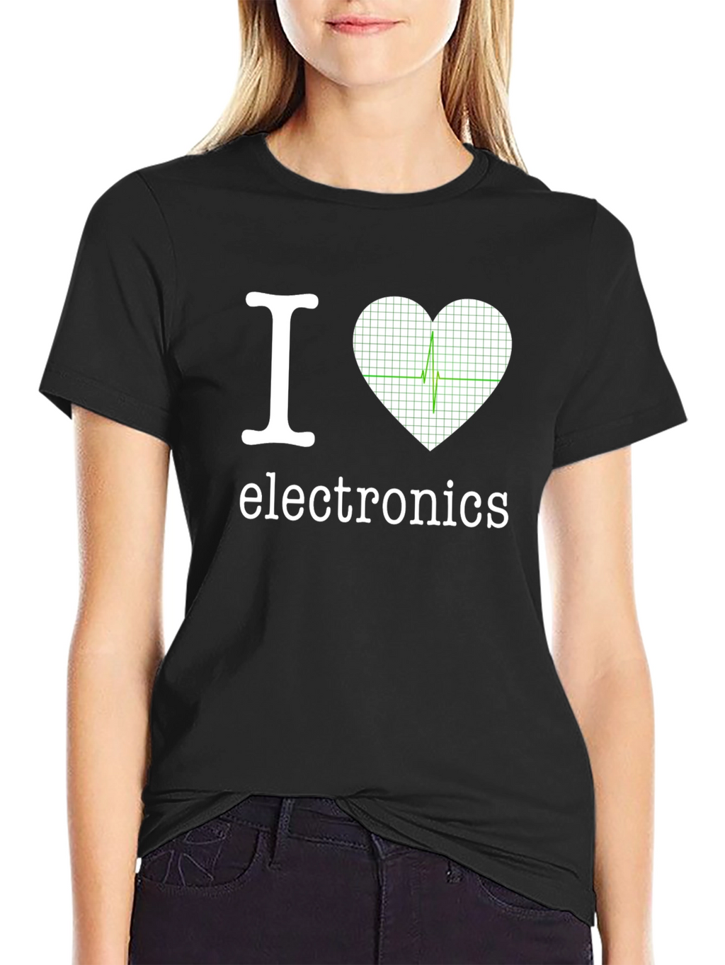 I Heart Electronics T-Shirt - Cool Geek Design
