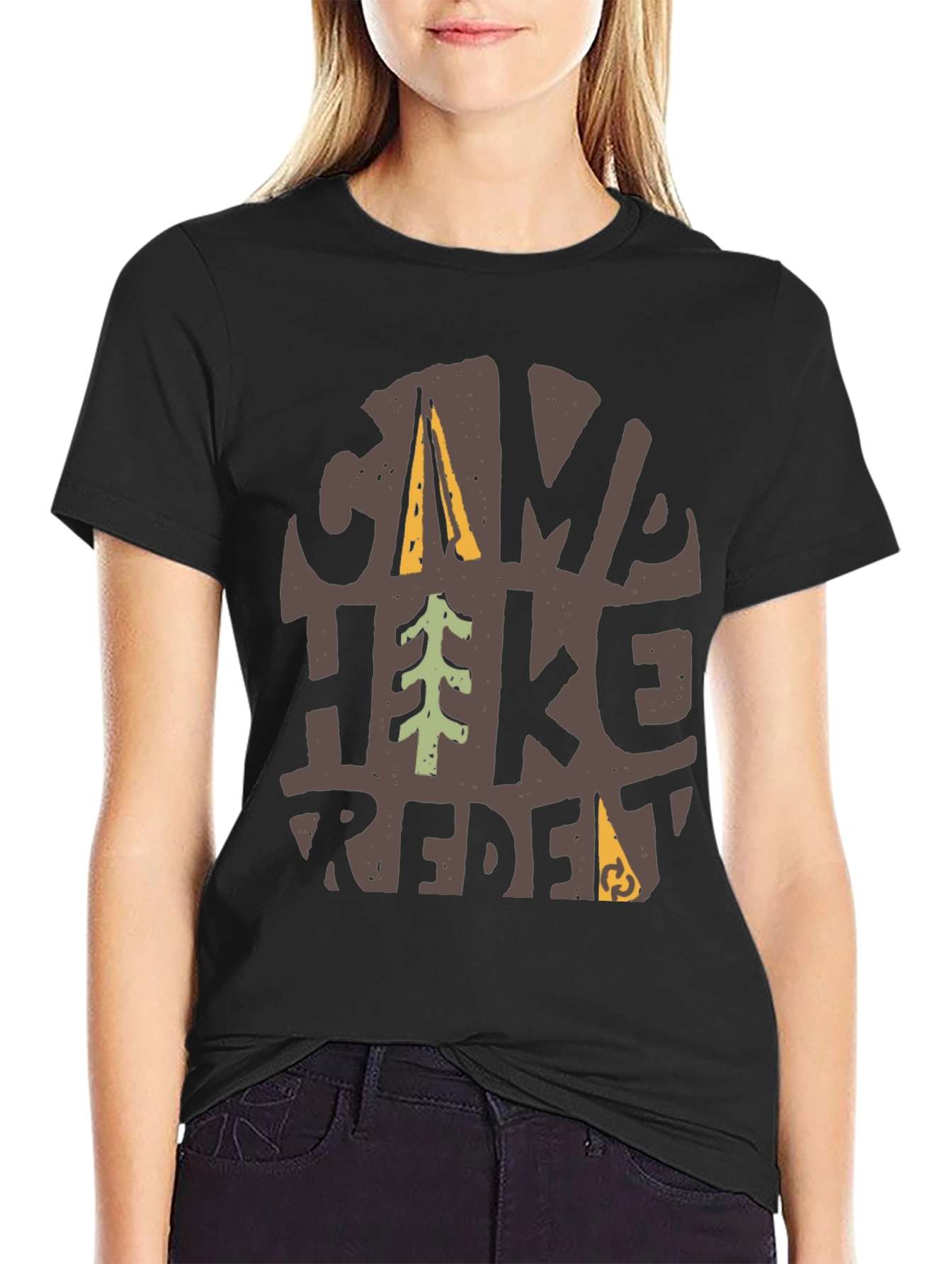 Camp Hike Repeat Graphic T-Shirt