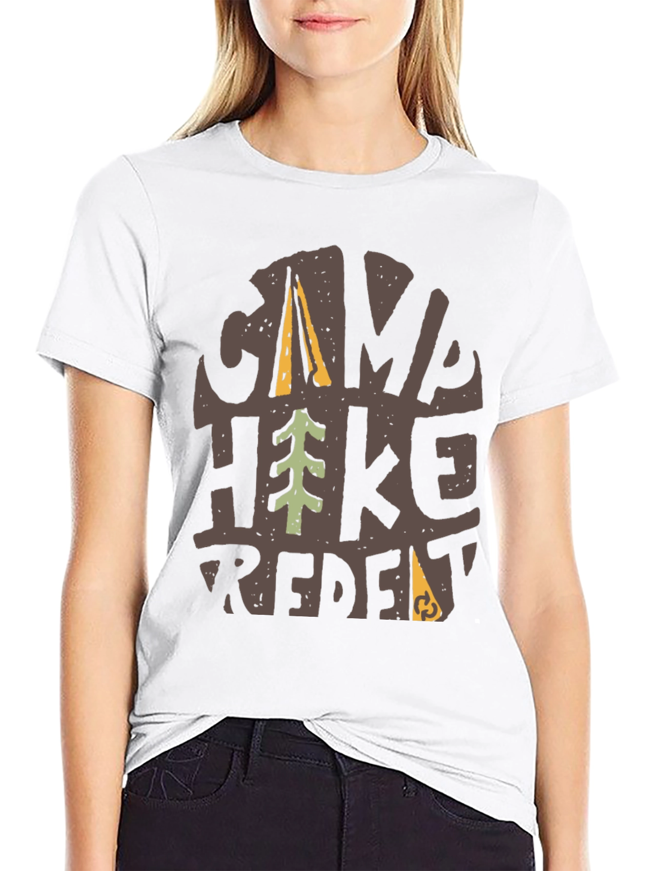 Camp Hike Repeat Graphic T-Shirt