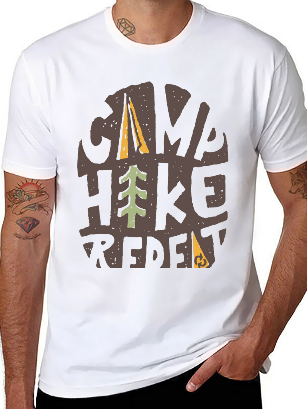 Camp Hike Repeat Graphic T-Shirt