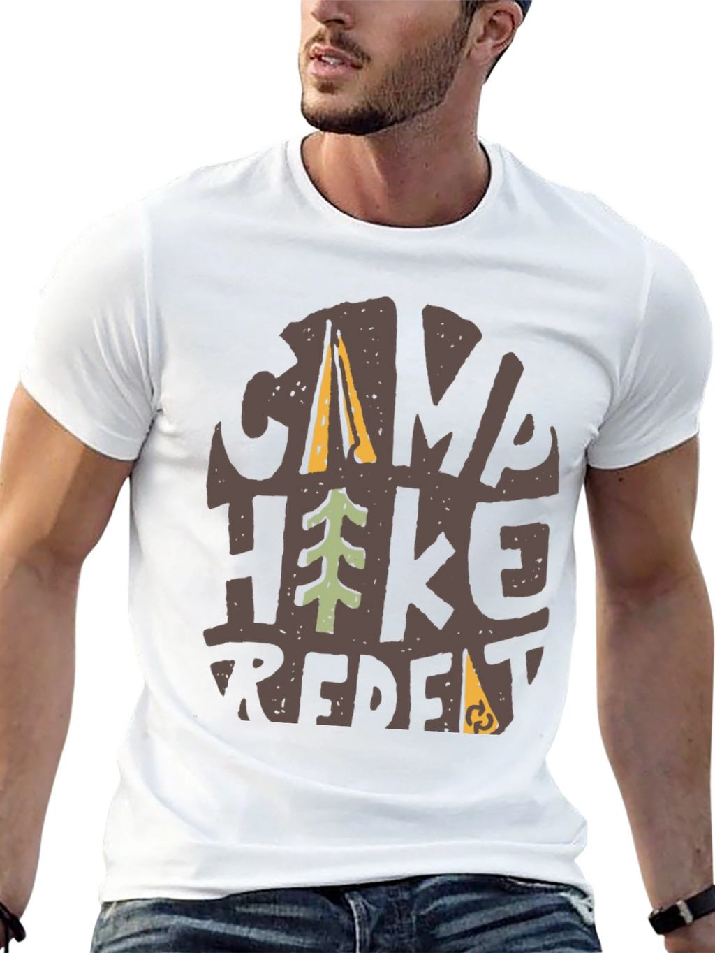 Camp Hike Repeat Graphic T-Shirt