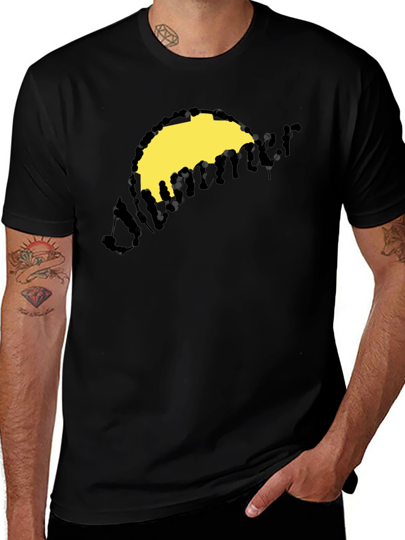 Summer Graphic T-Shirt - Black