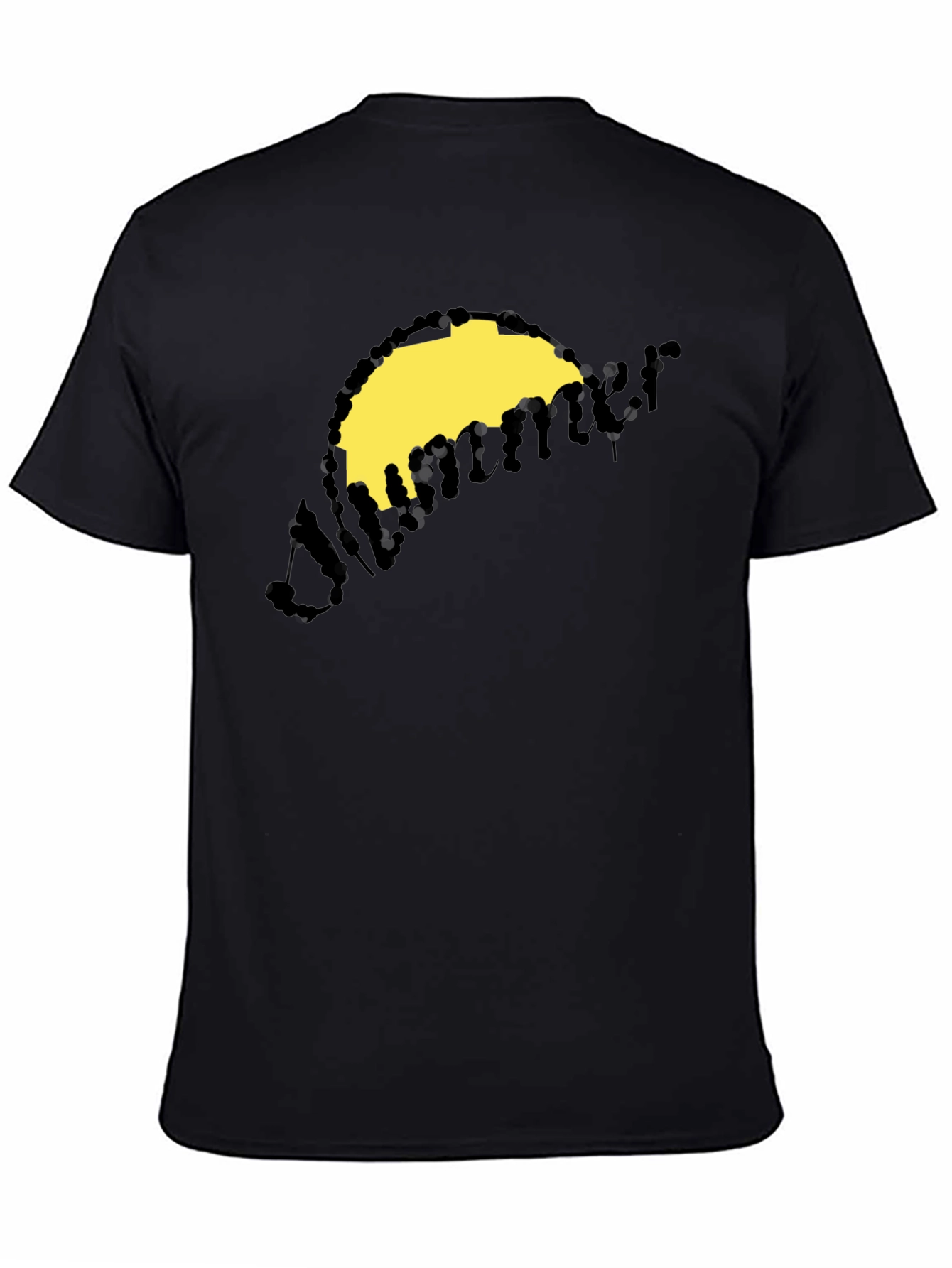 Summer Graphic T-Shirt - Black