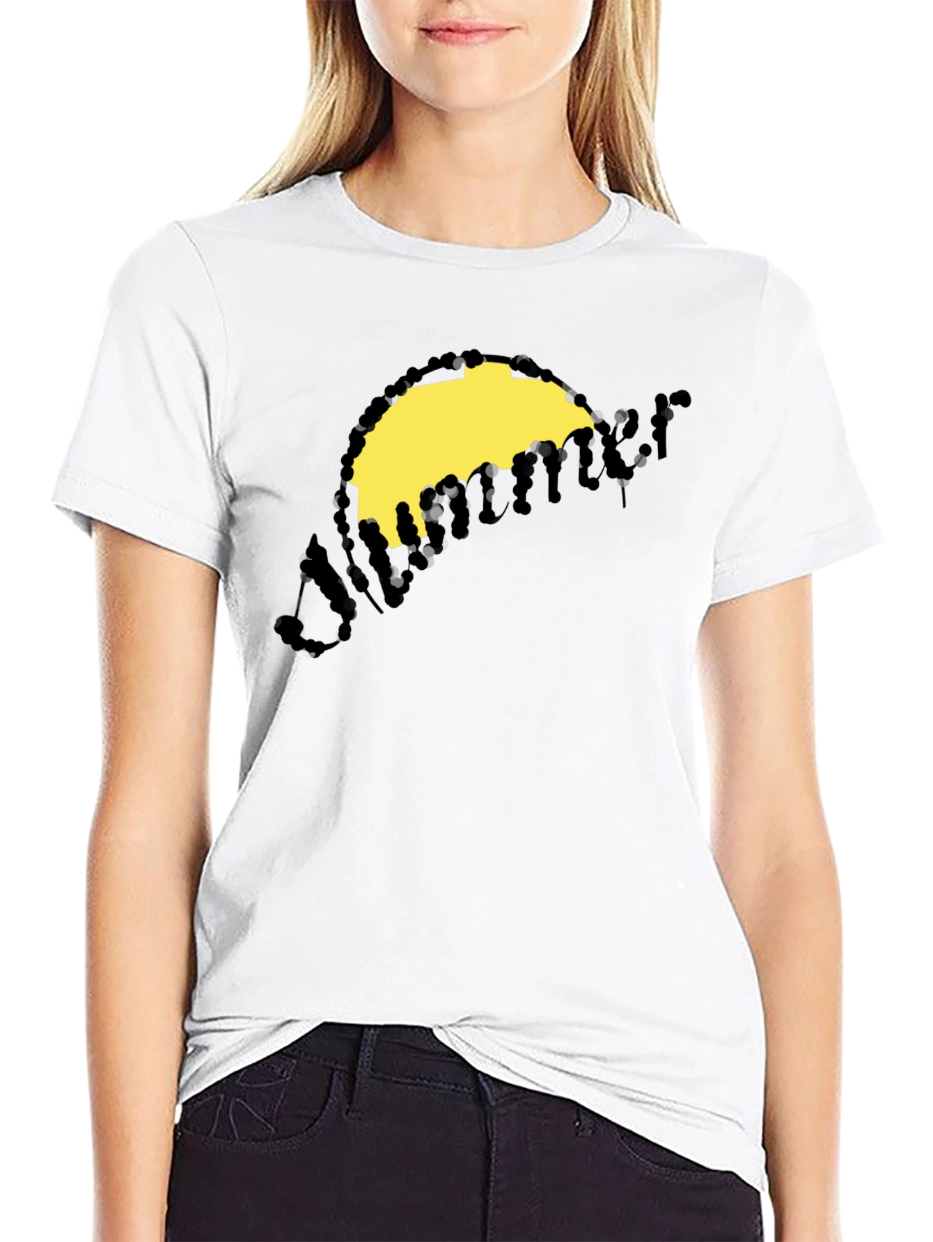 Summer Graphic T-Shirt - Black