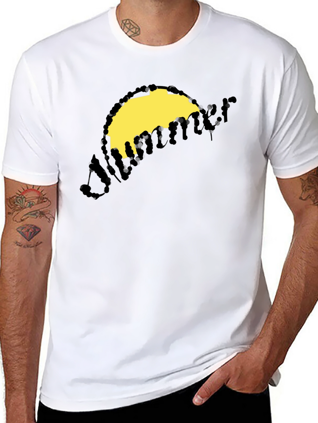 Summer Graphic T-Shirt - Black