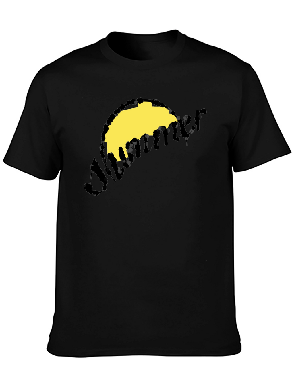 Summer Graphic T-Shirt - Black