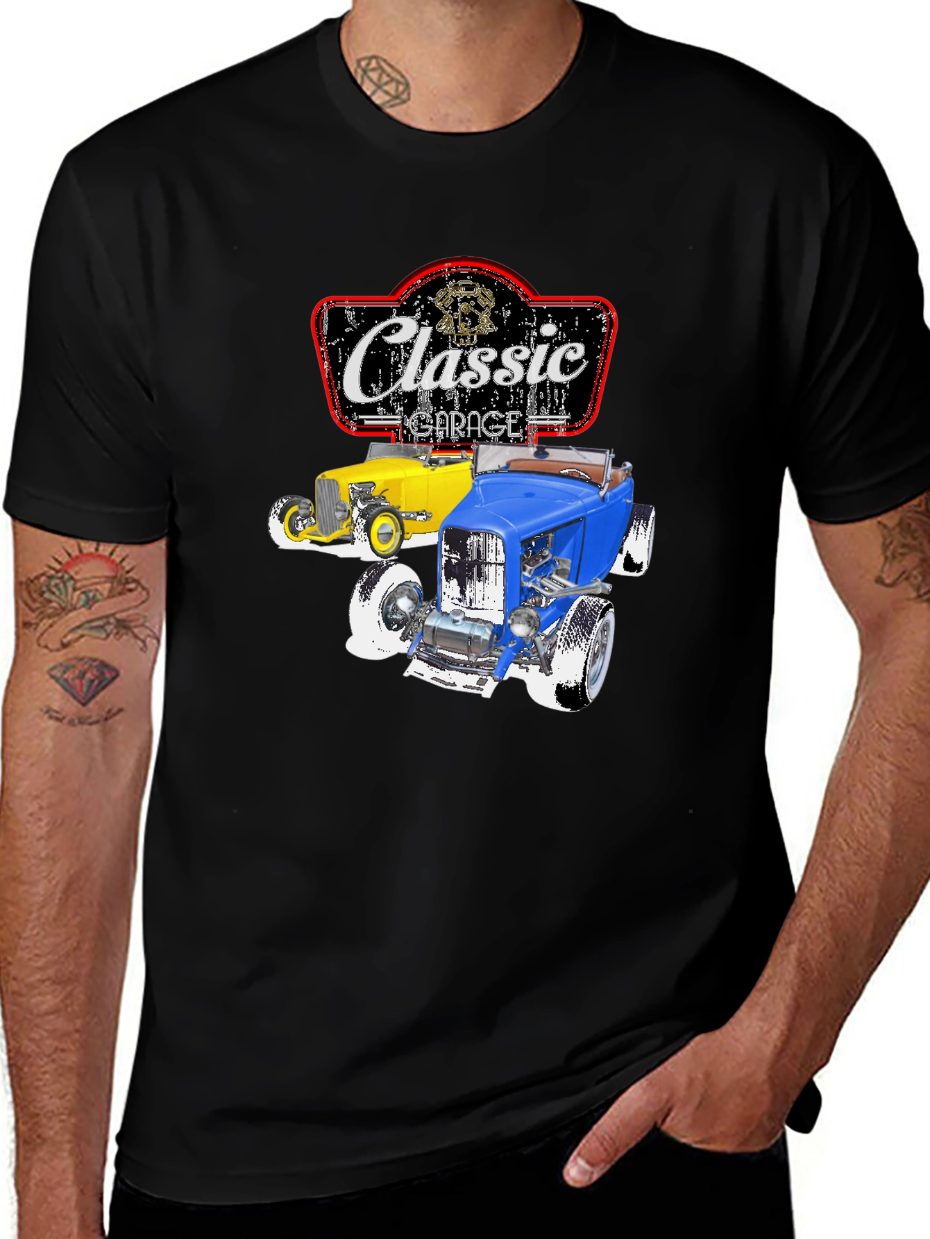 Classic Garage T-Shirt: Retro Hot Rod Graphic Tee