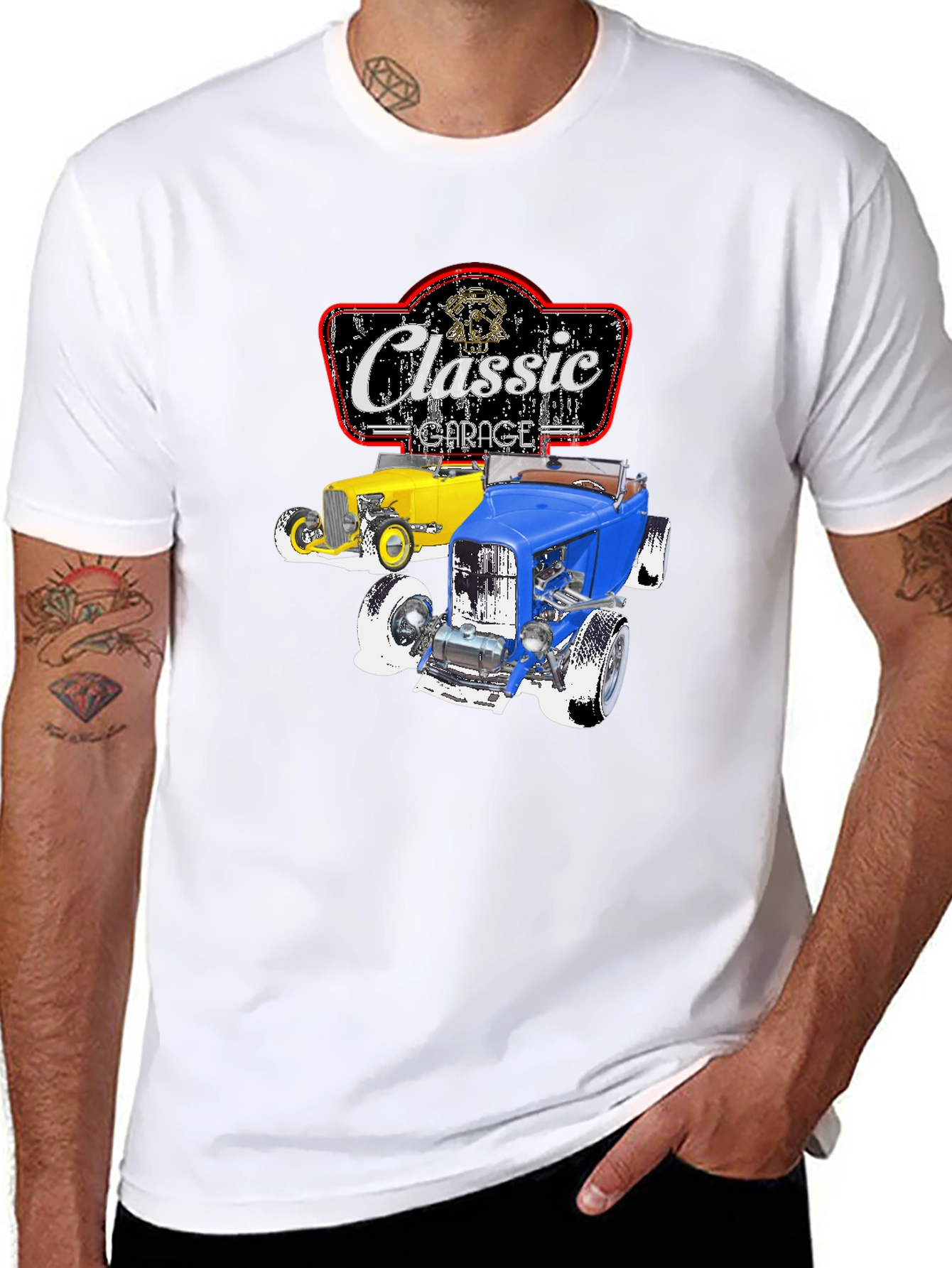 Classic Garage T-Shirt: Retro Hot Rod Graphic Tee