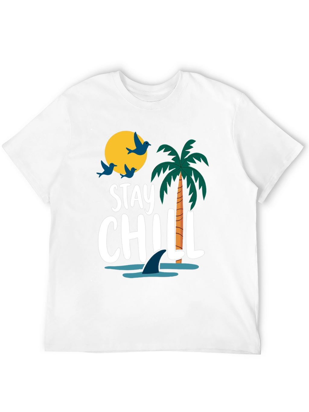 Stay Chill Graphic T-Shirt - Black Cotton Tee