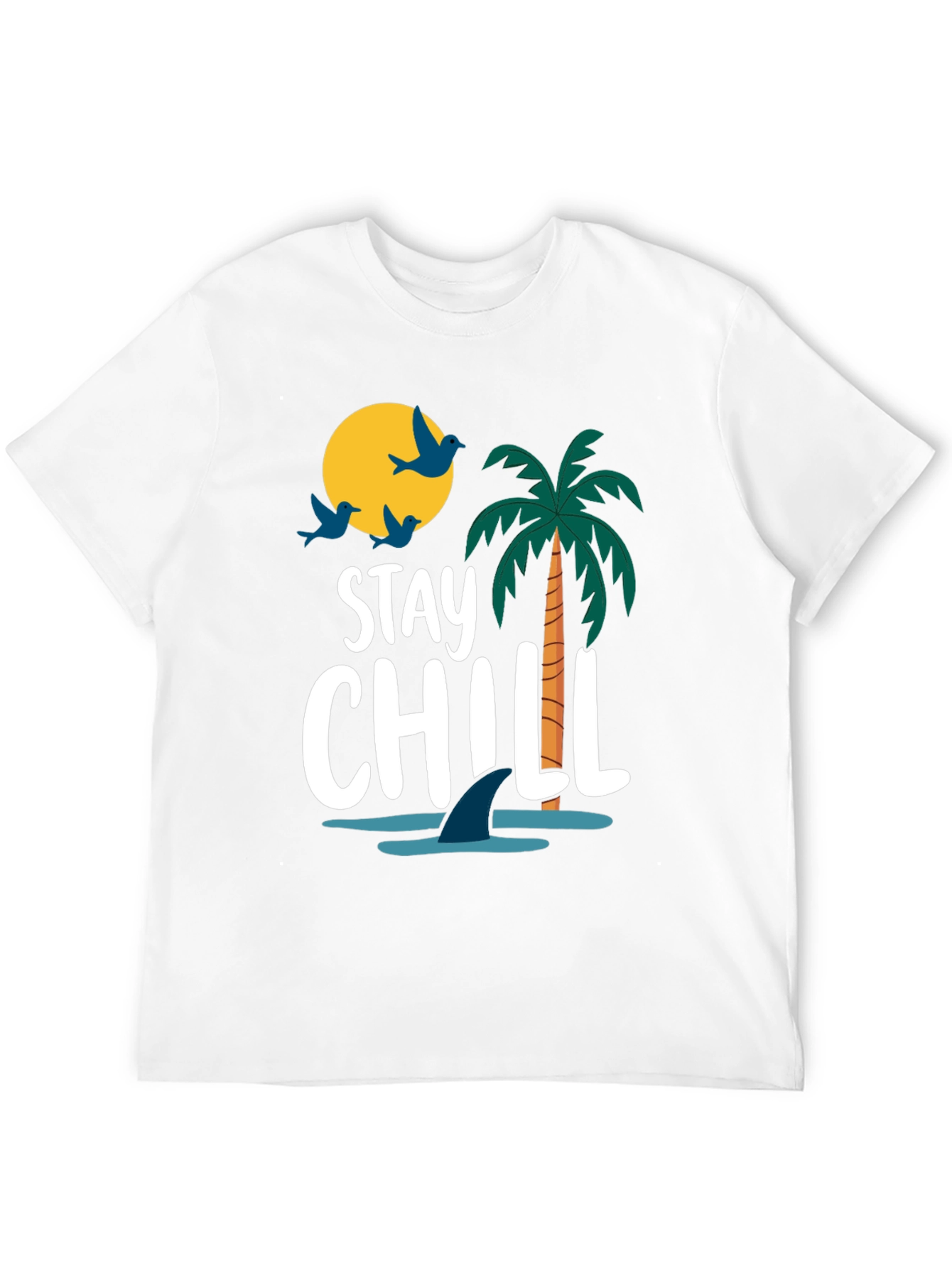 Stay Chill Graphic T-Shirt - Black Cotton Tee
