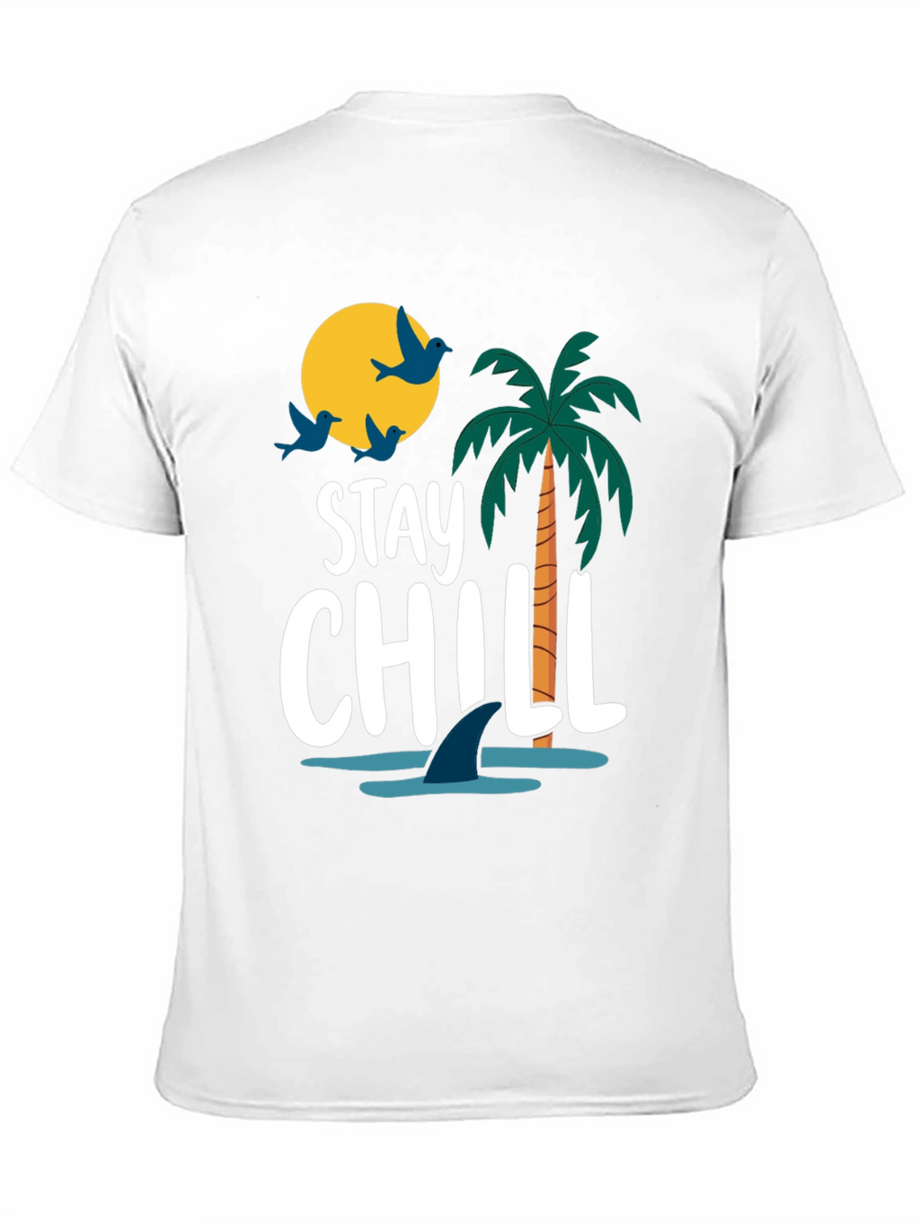 Stay Chill Graphic T-Shirt - Black Cotton Tee