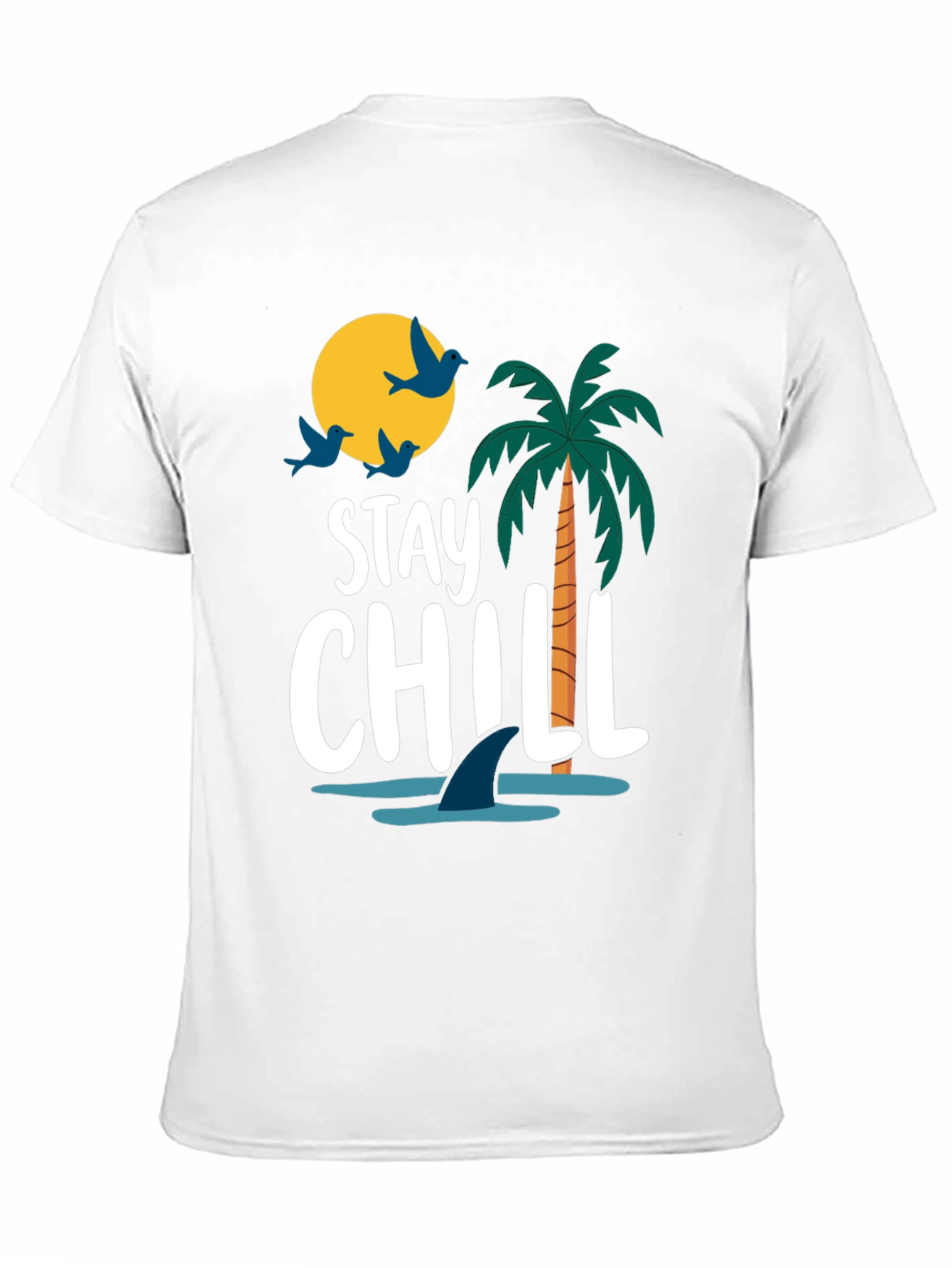 Stay Chill Graphic T-Shirt - Black Cotton Tee