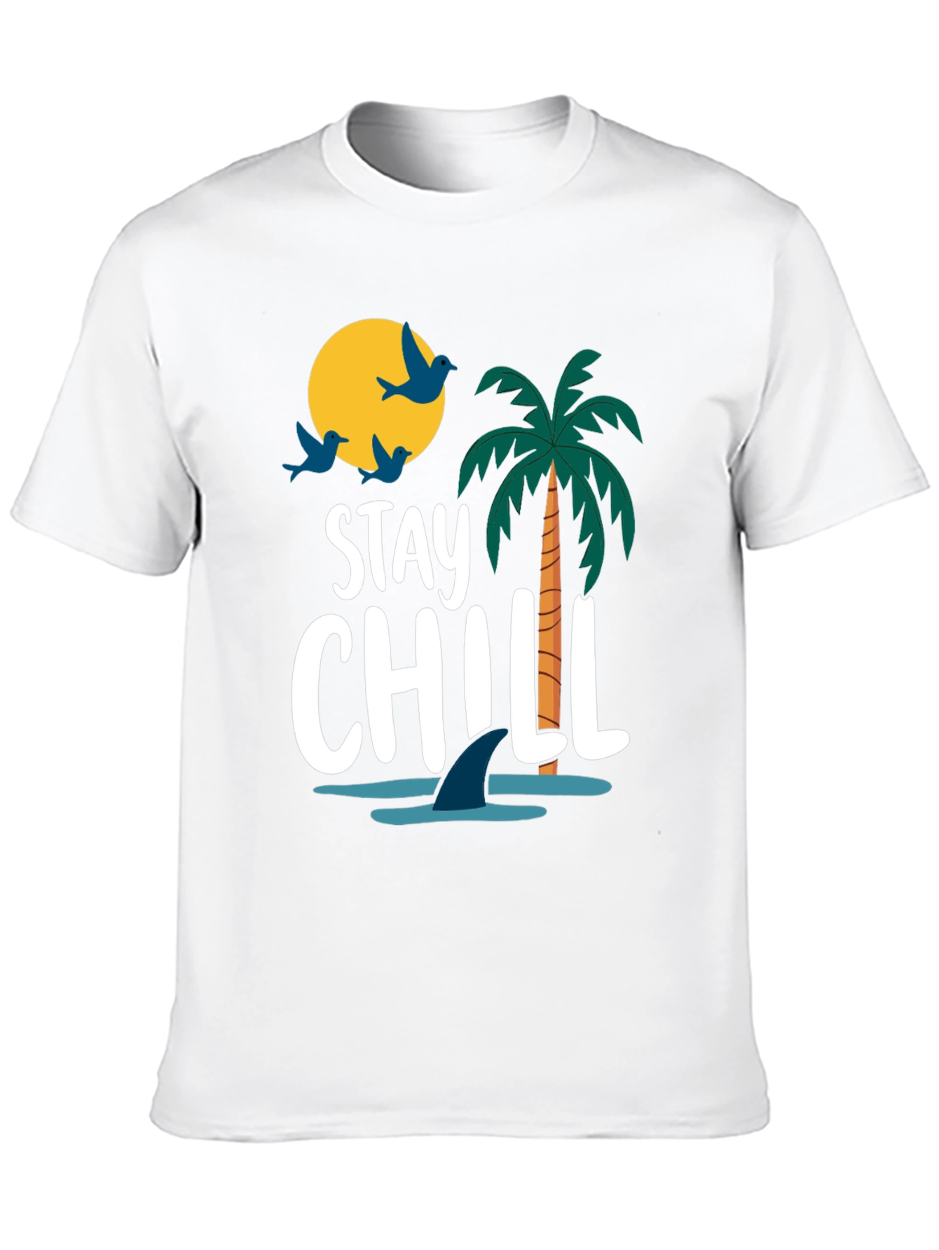 Stay Chill Graphic T-Shirt - Black Cotton Tee
