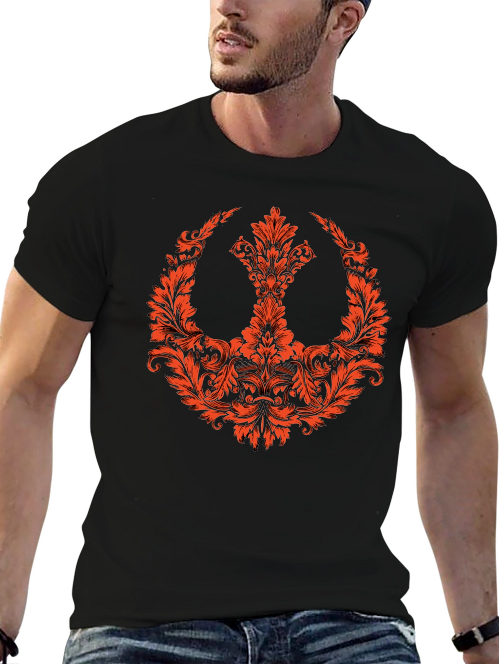 Floral Rebel Symbol T-Shirt