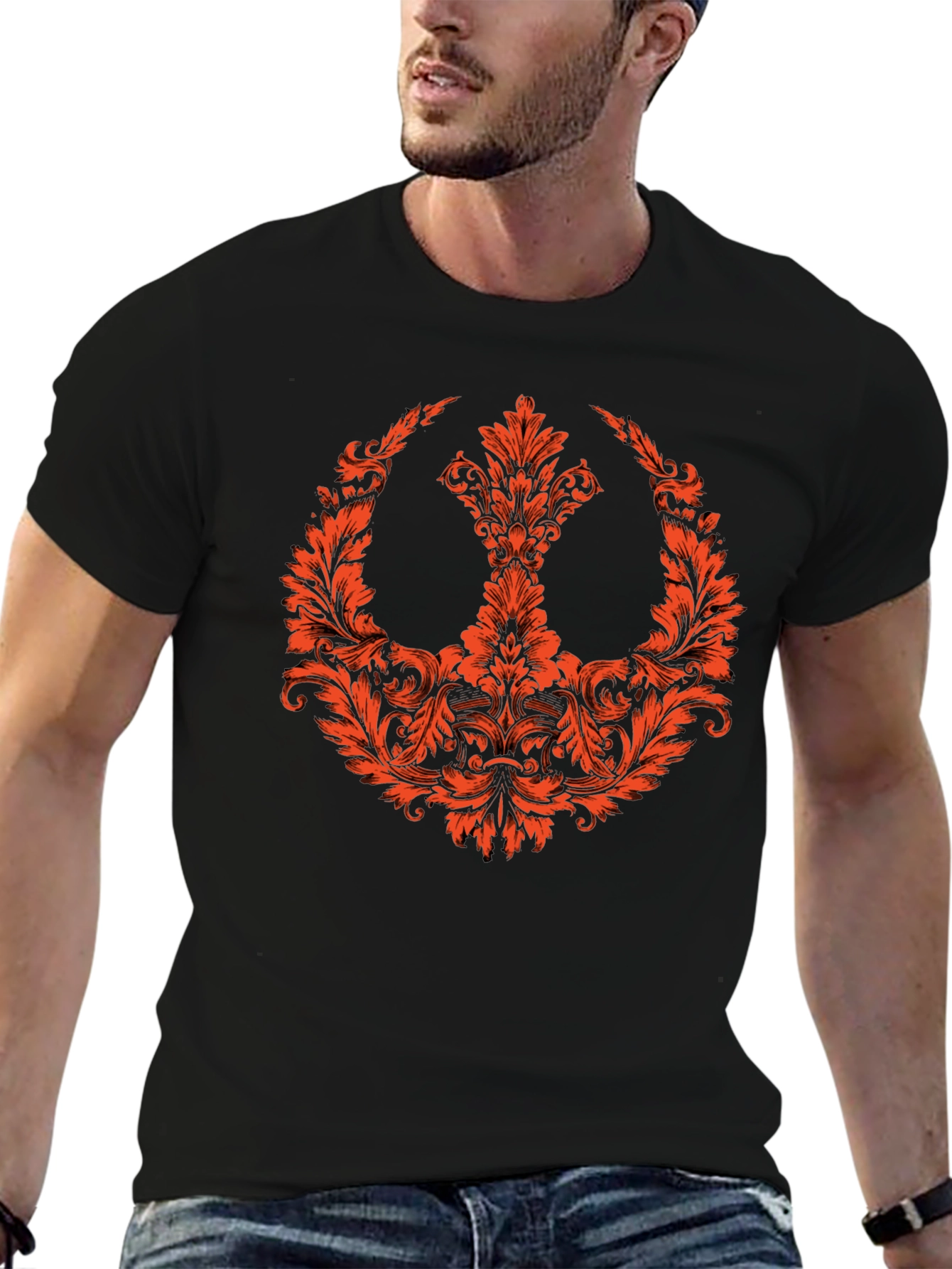 Floral Rebel Symbol T-Shirt