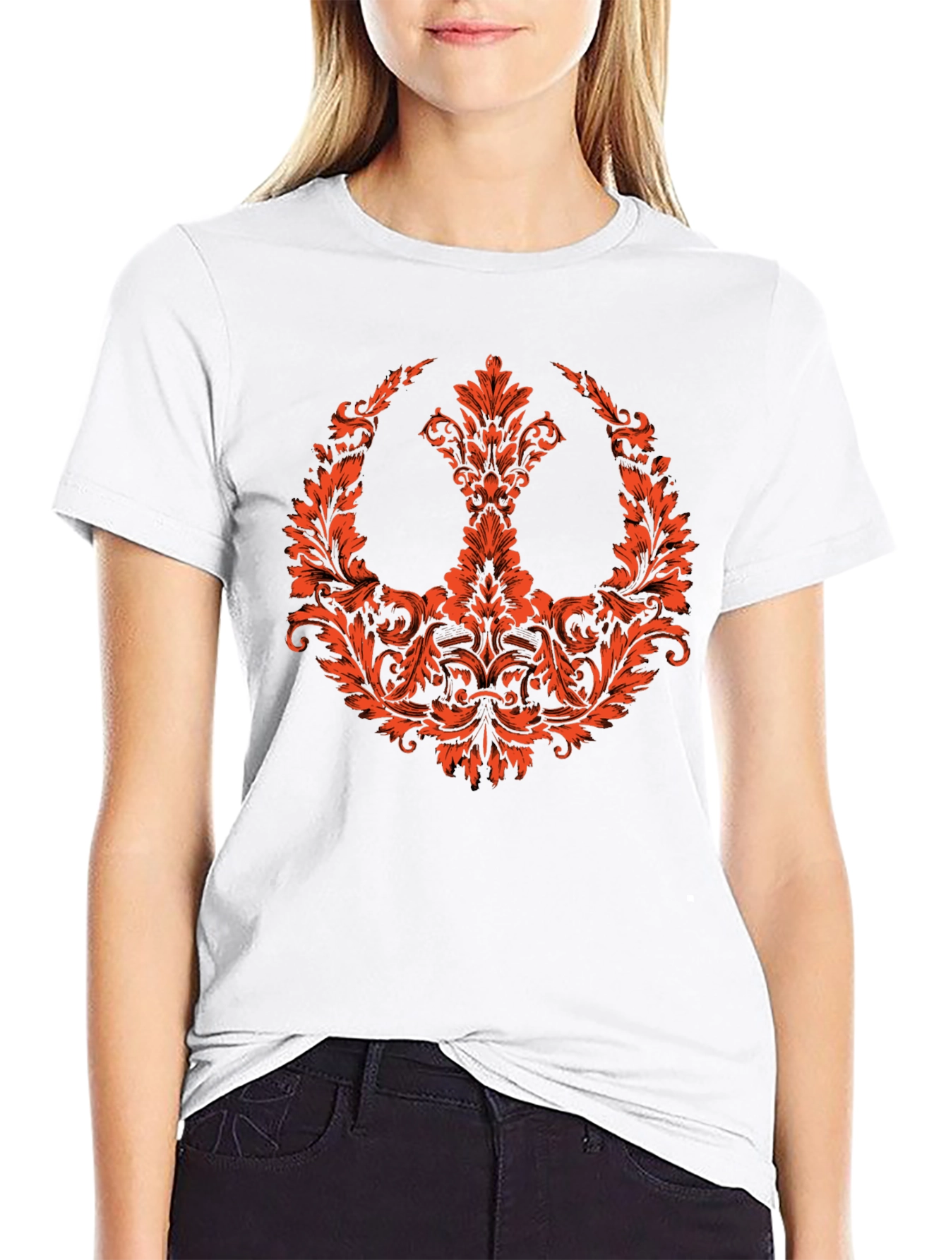 Floral Rebel Symbol T-Shirt
