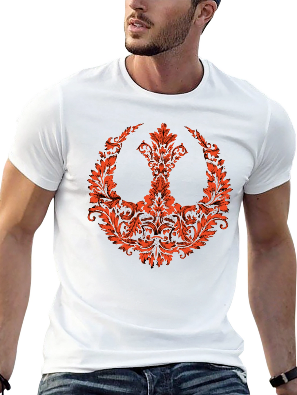 Floral Rebel Symbol T-Shirt