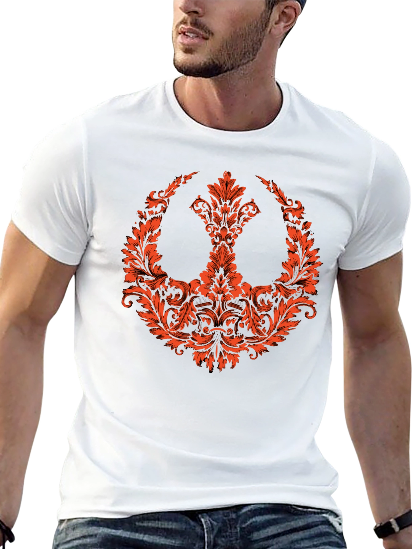 Floral Rebel Symbol T-Shirt