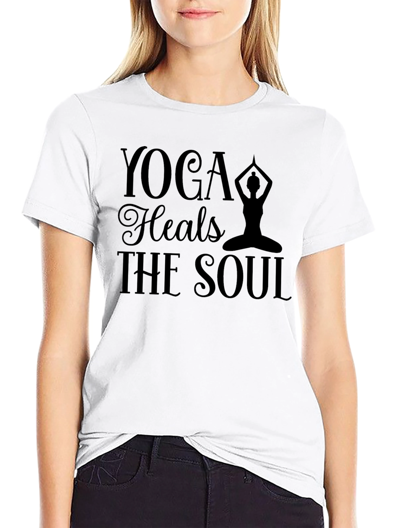 Yoga Heals the Soul Graphic Tee
