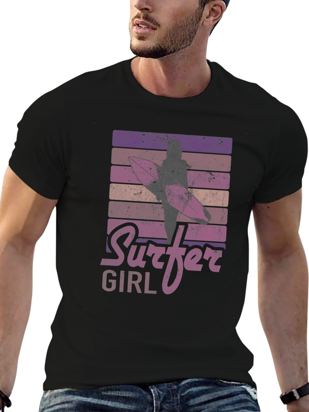 Retro Surfer Girl T-Shirt