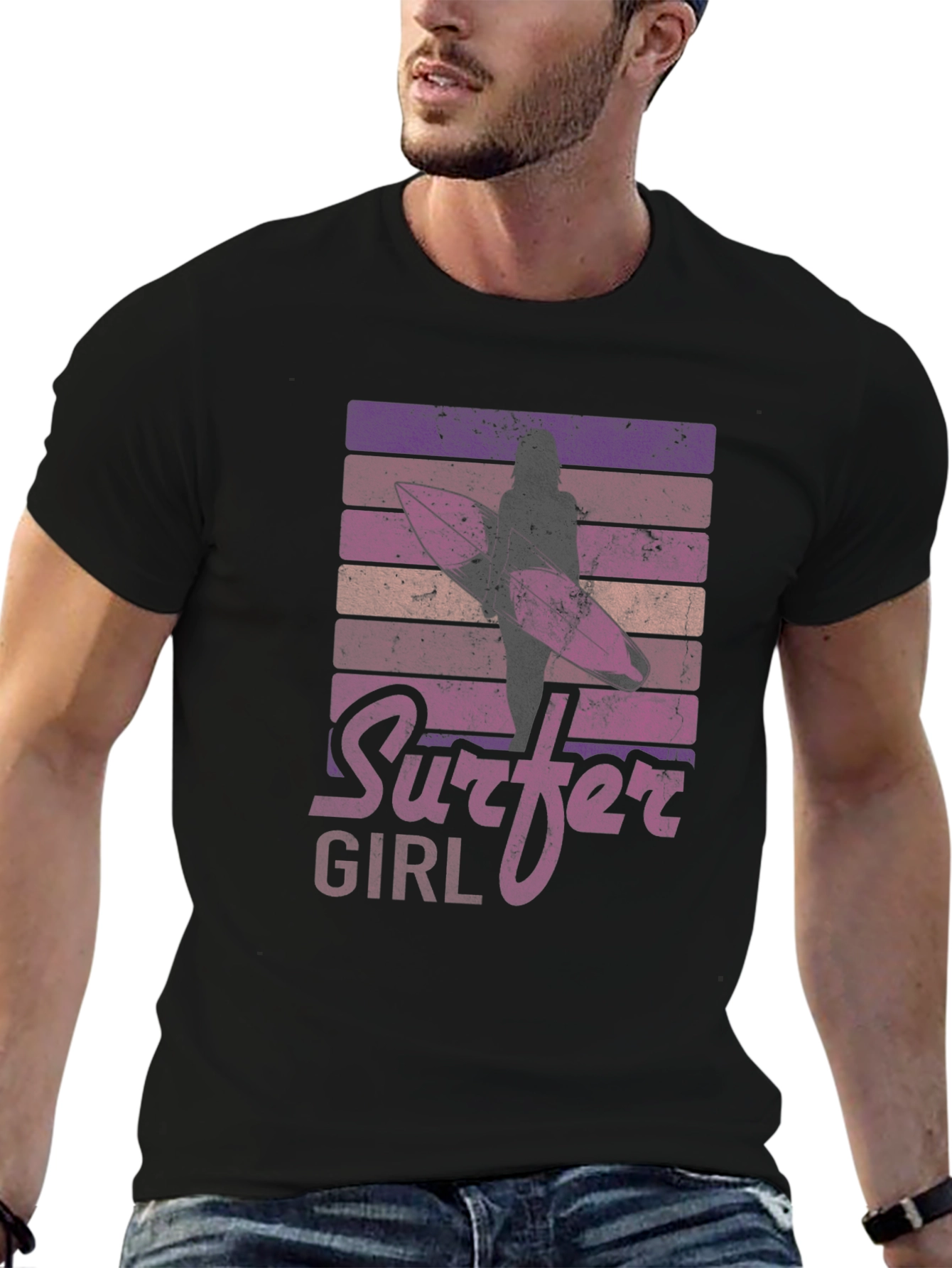 Retro Surfer Girl T-Shirt