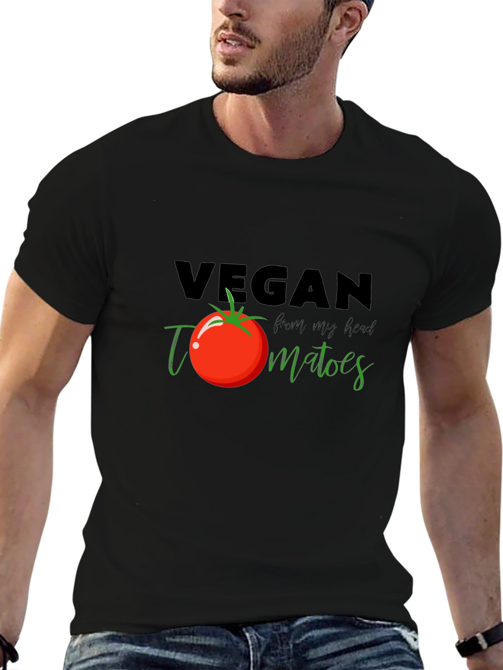 Vegan Tomato T-Shirt - Fresh From My Head Tee