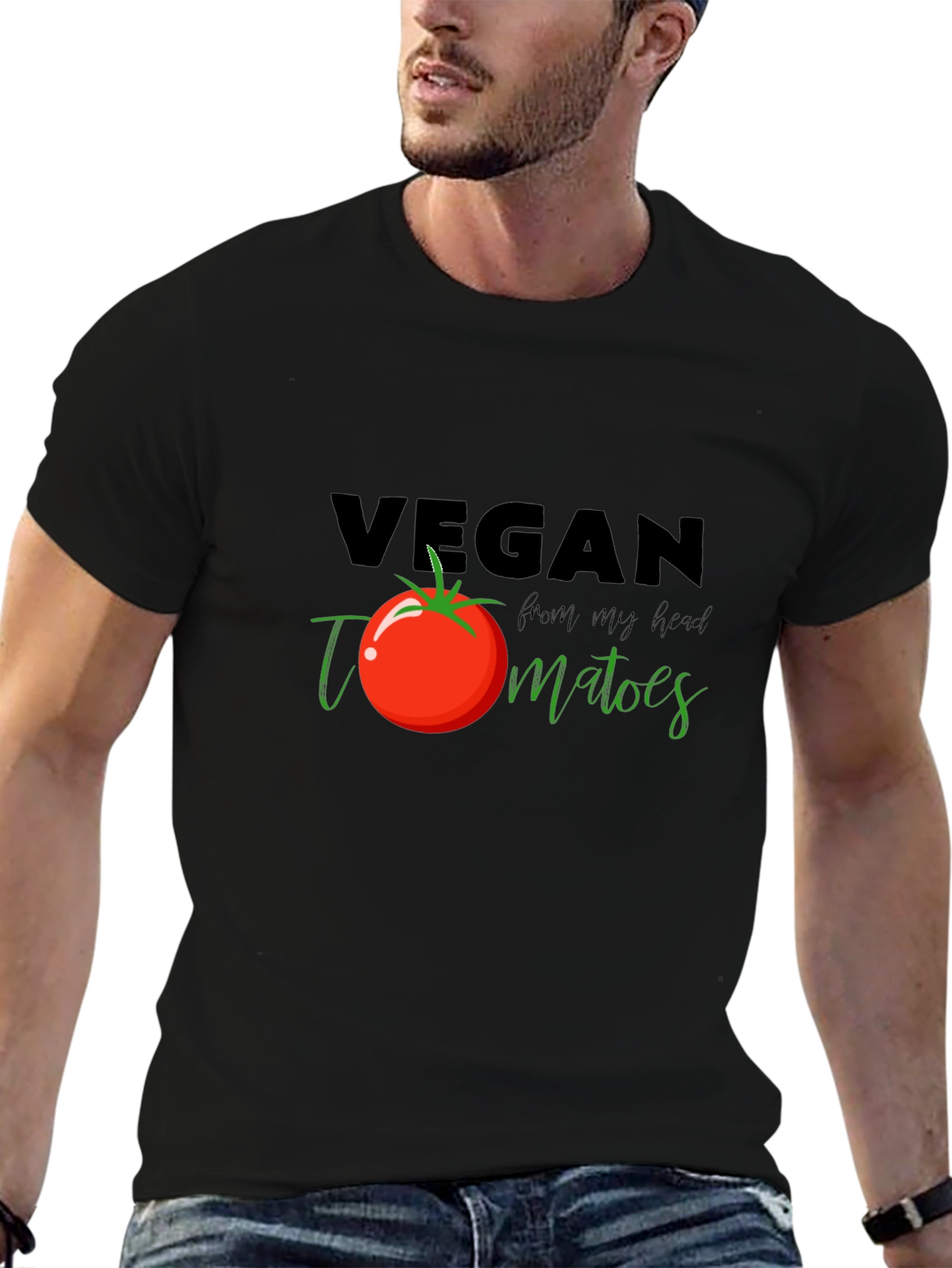 Vegan Tomato T-Shirt - Fresh From My Head Tee