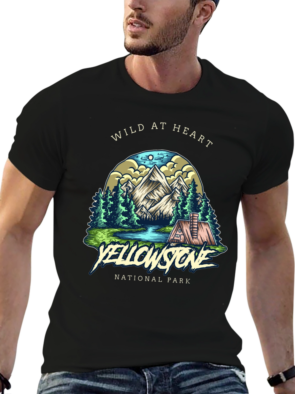 Wild at Heart Yellowstone National Park Graphic Tee