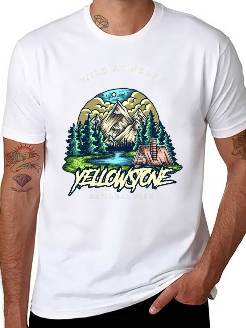 Wild at Heart Yellowstone National Park Graphic Tee