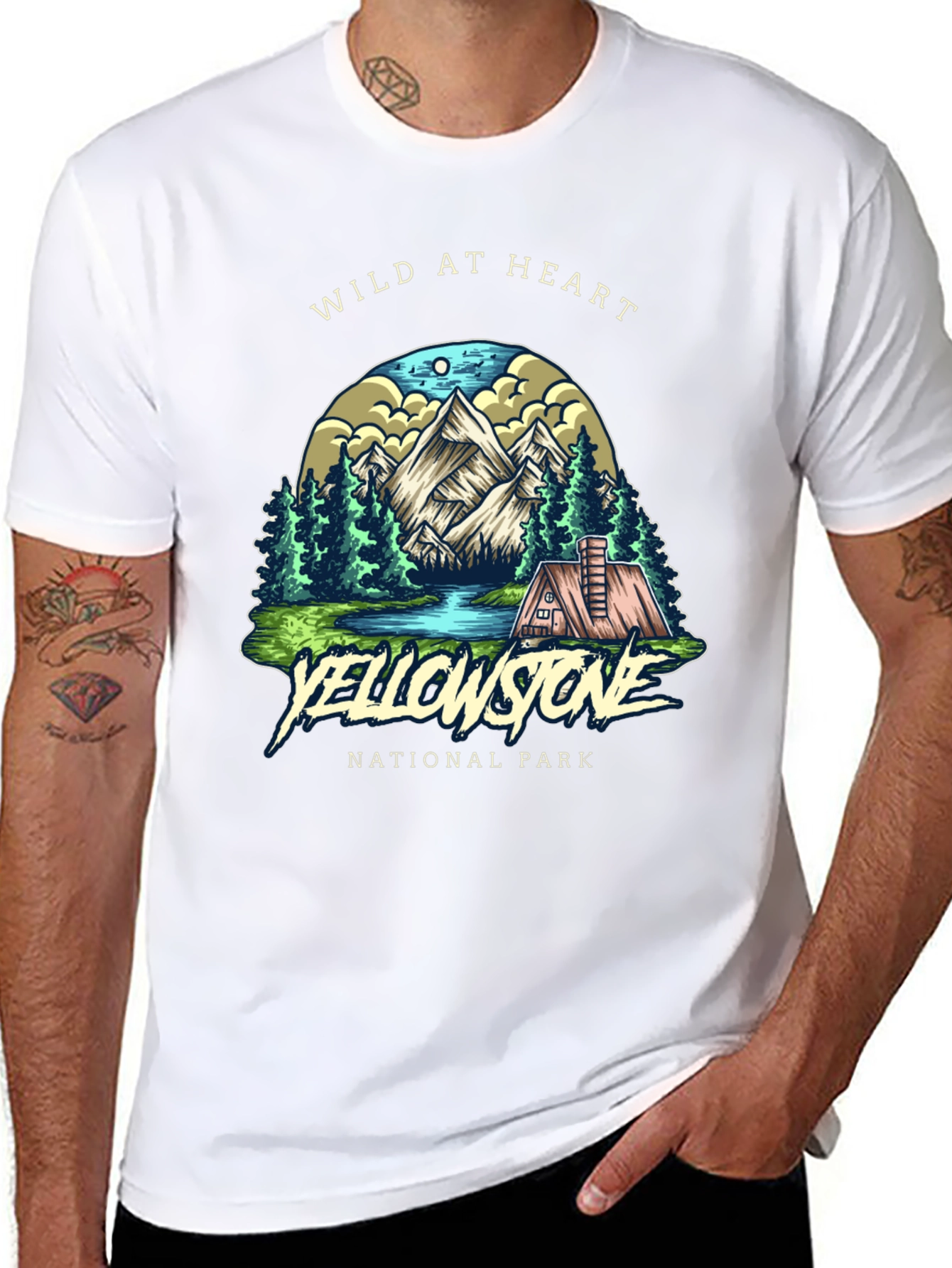 Wild at Heart Yellowstone National Park Graphic Tee