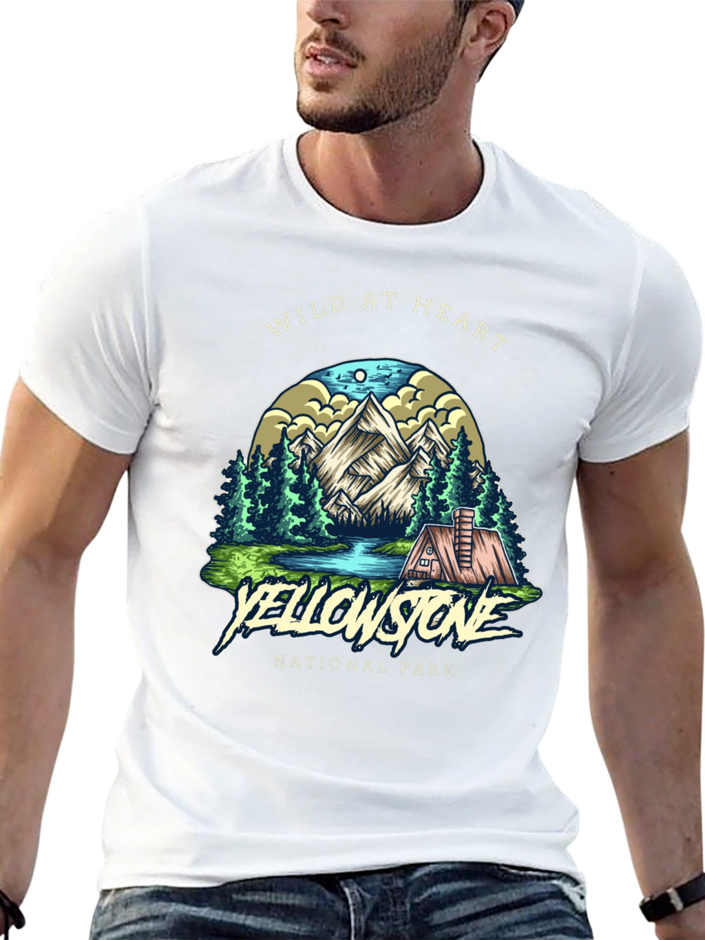 Wild at Heart Yellowstone National Park Graphic Tee