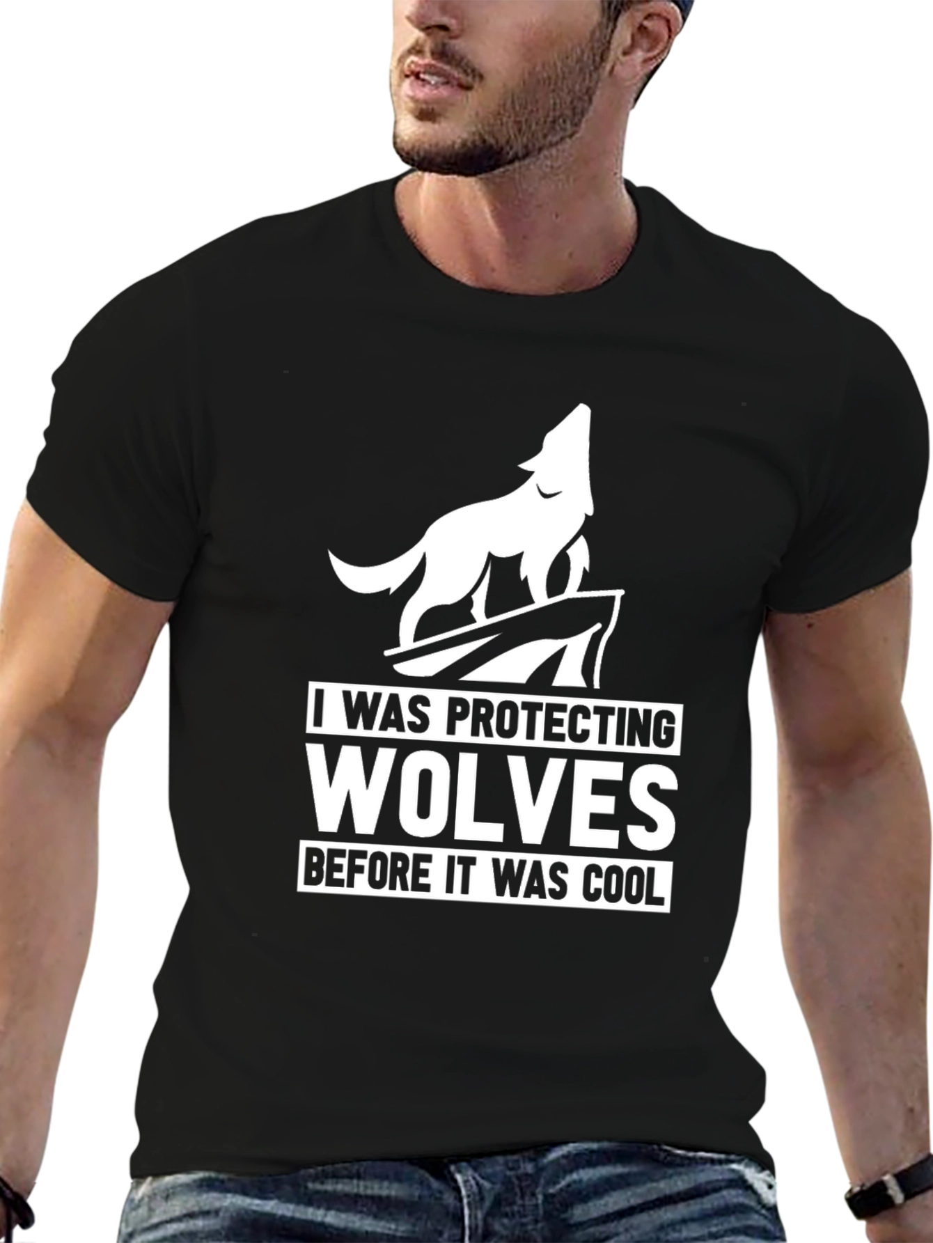 Wolf Protection T-Shirt - Cool Design