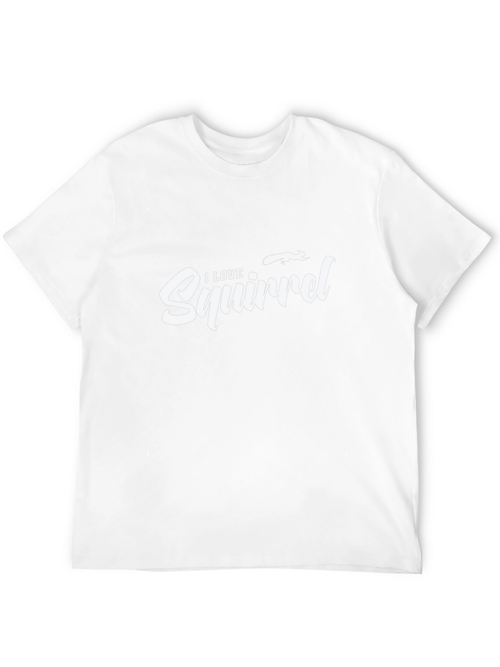 I Love Squirrels Black T-Shirt