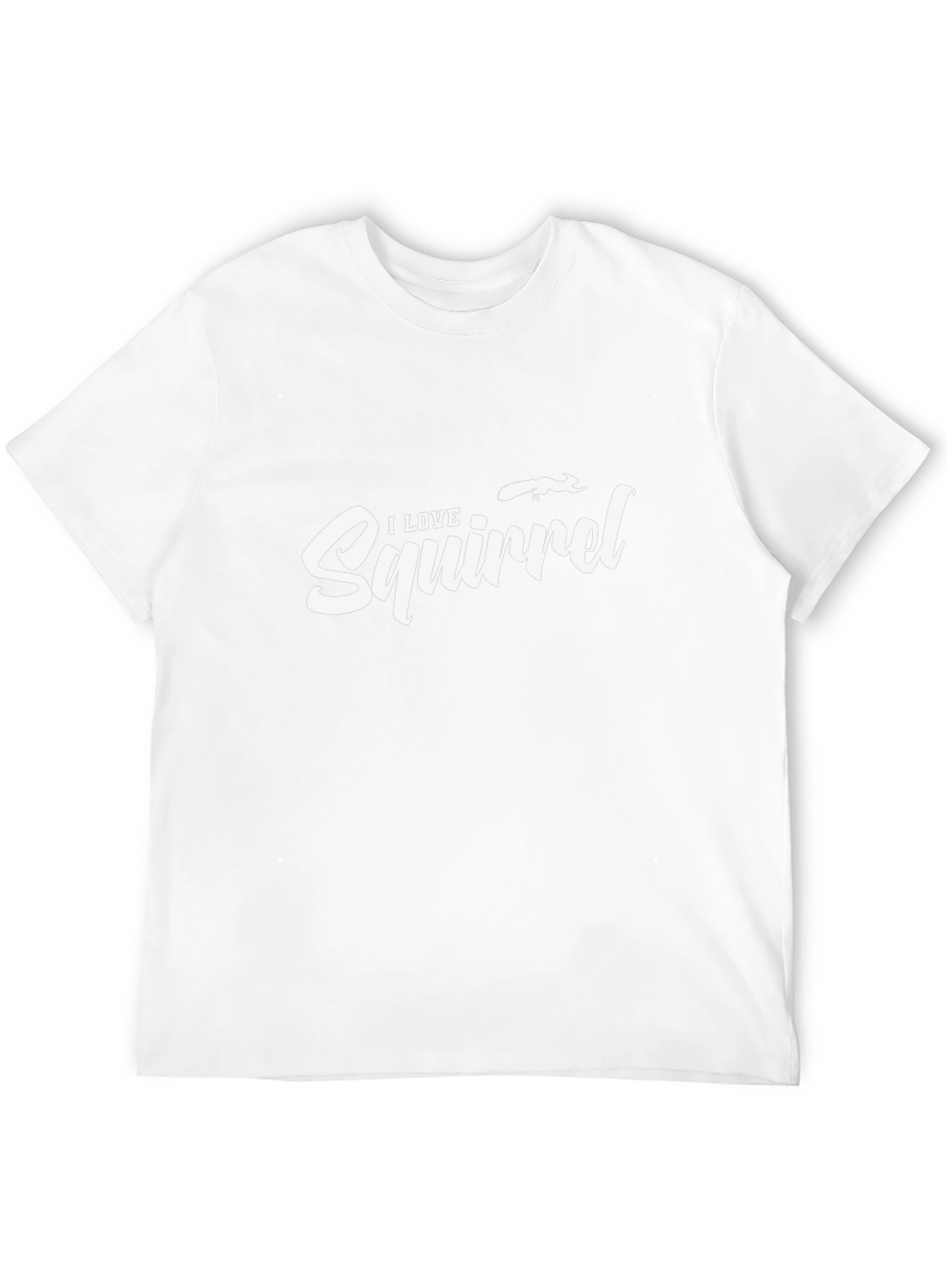 I Love Squirrels Black T-Shirt