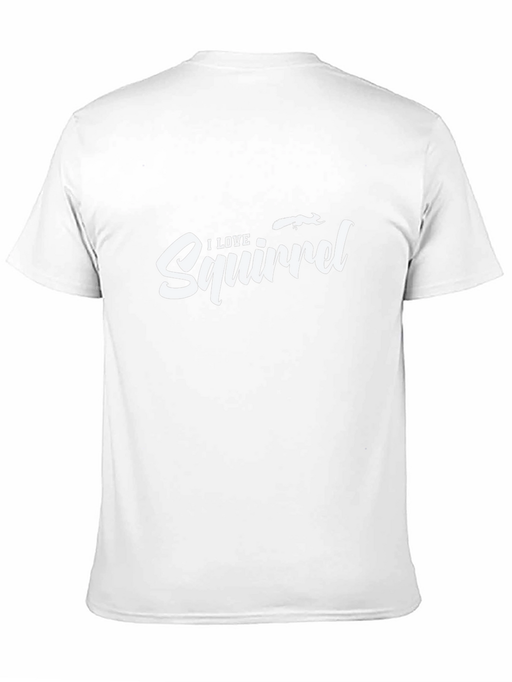 I Love Squirrels Black T-Shirt
