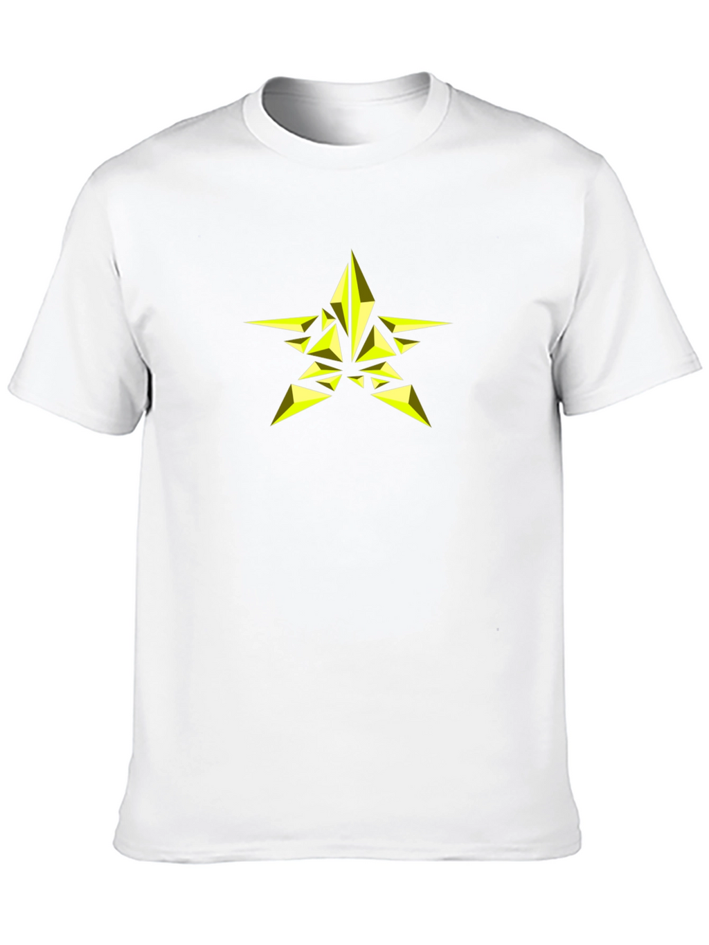 Geometric Star Graphic Black T-Shirt