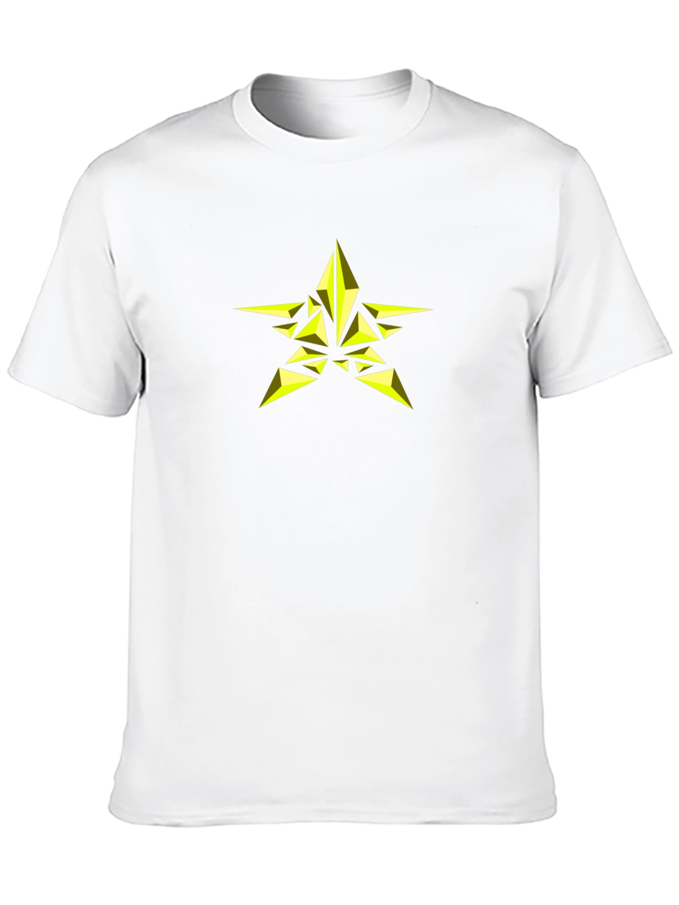 Geometric Star Graphic Black T-Shirt
