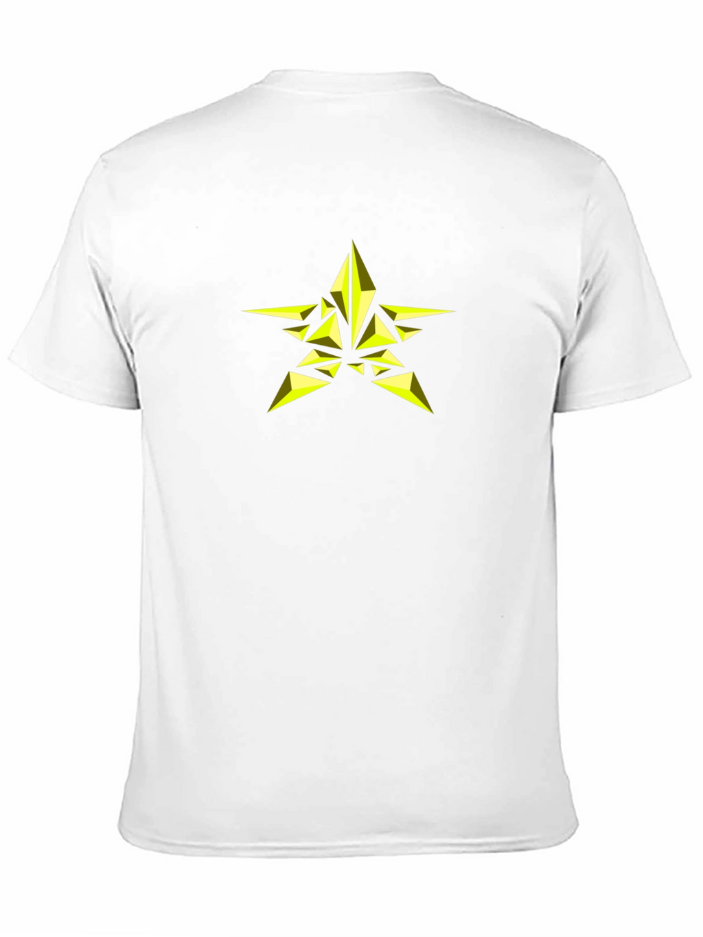 Geometric Star Graphic Black T-Shirt