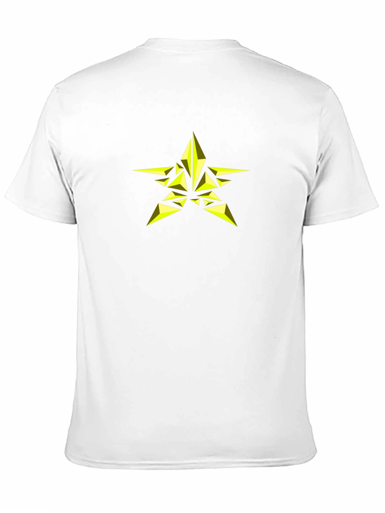 Geometric Star Graphic Black T-Shirt