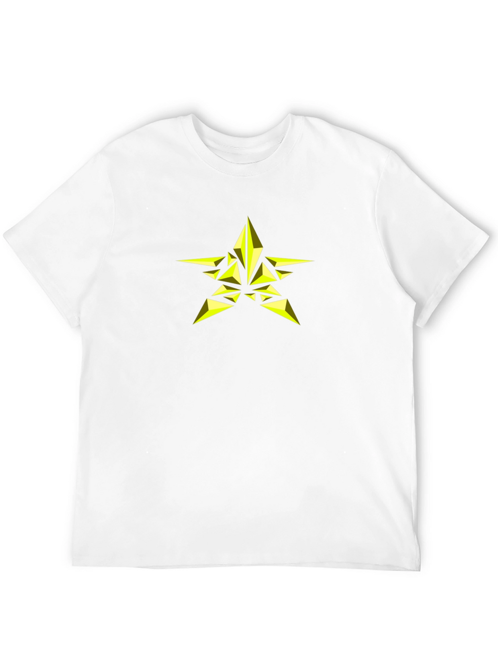 Geometric Star Graphic Black T-Shirt