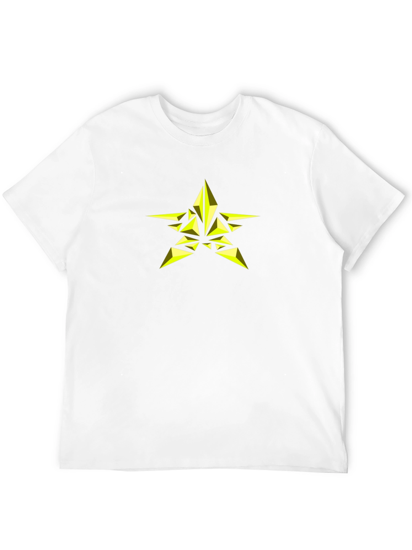 Geometric Star Graphic Black T-Shirt