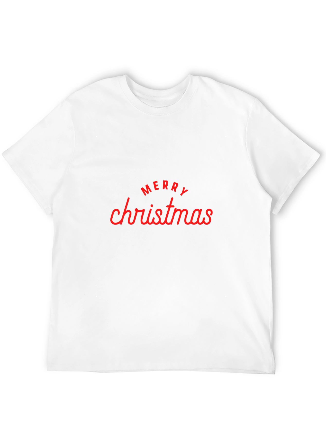 Merry Christmas Graphic Tee - Black Holiday T-Shirt