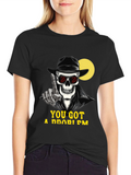 Skeleton Graphic T-Shirt - You Got a Problem?